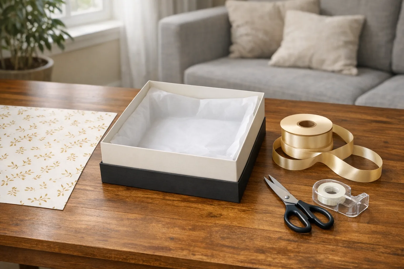 Jak zapakować prezent w pudełko prezentowe bez zagnieceń